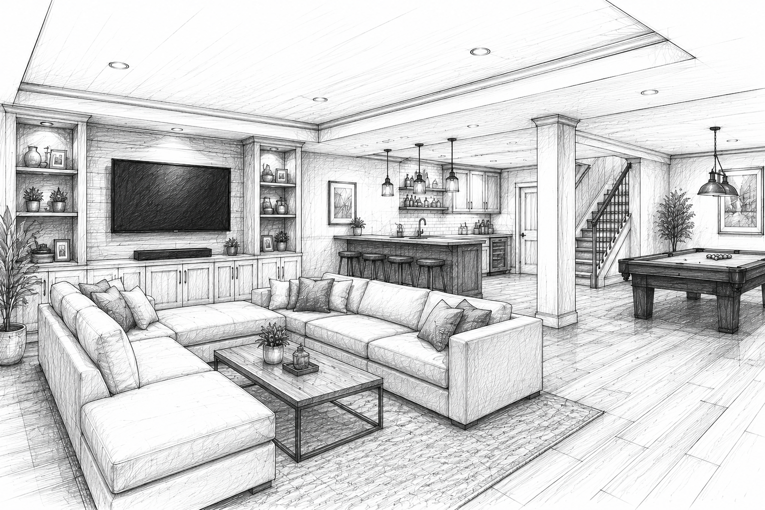 Basement finishing
