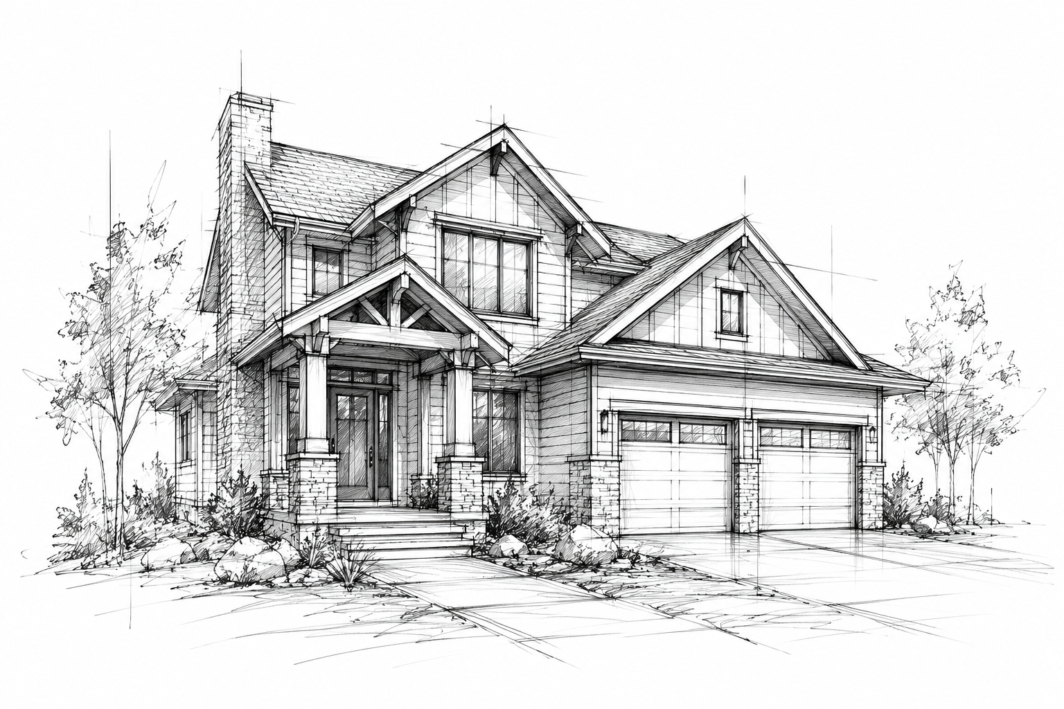 Home renovation sketch